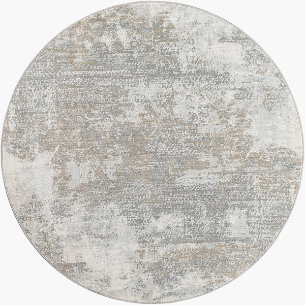 Livabliss Brunswick Geometric Machine Woven Area Rug Polypropylene Blend for Large Living Spaces Cream, Tan 5'3" x 5'3" BWK2332-53RD
