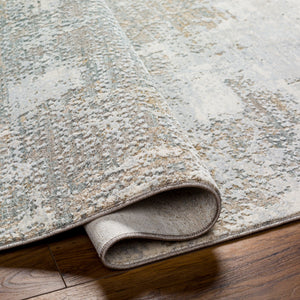 Brunswick BWK-2332 9' x 12'2" Machine Woven Rug BWK2332-9122  Cream, Tan, Taupe, Blue, Gray, Seafoam Surya
