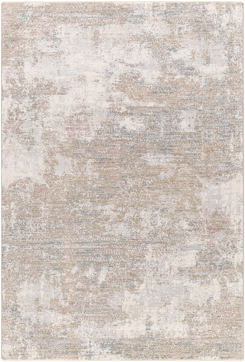 Brunswick BWK-2333 9' x 12'2" Machine Woven Rug BWK2333-9122  Cream, Tan, Blue, Taupe, Dusty Pink, Seafoam Surya