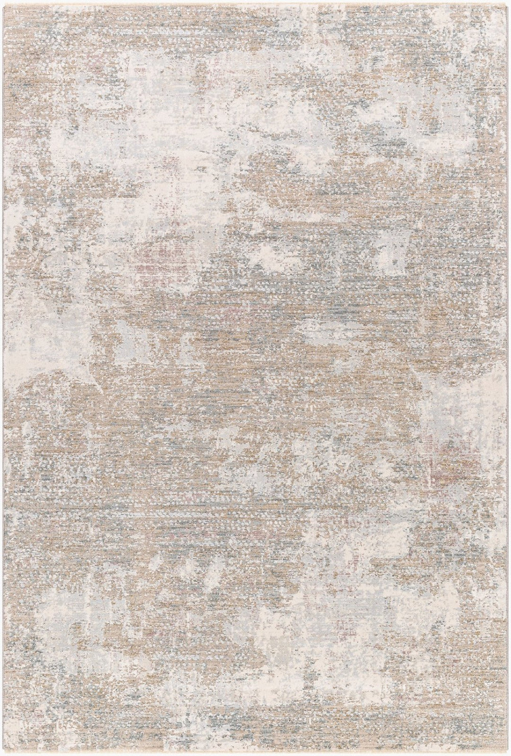 Livabliss Brunswick Neutral Fringe Area Rug Polypropylene Blend Medium Pile Living Room Floor Cream, Tan 2'7" x 3'11" BWK2333-274