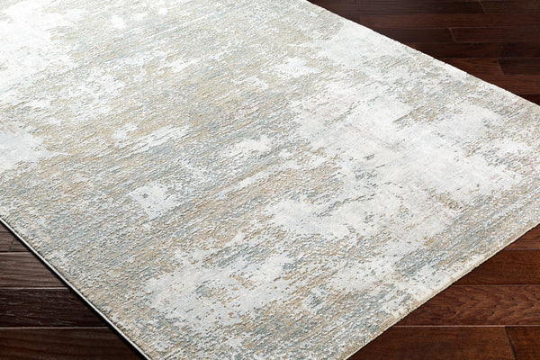 Brunswick BWK-2333 9' x 12'2" Machine Woven Rug BWK2333-9122  Cream, Tan, Blue, Taupe, Dusty Pink, Seafoam Surya