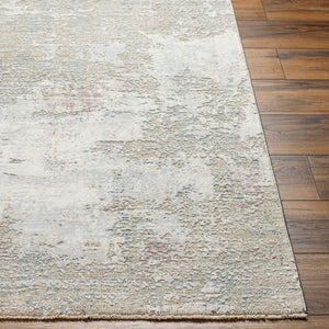 Brunswick BWK-2333 9' x 12'2" Machine Woven Rug BWK2333-9122  Cream, Tan, Blue, Taupe, Dusty Pink, Seafoam Surya