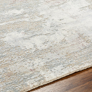 Brunswick BWK-2333 9' x 12'2" Machine Woven Rug BWK2333-9122  Cream, Tan, Blue, Taupe, Dusty Pink, Seafoam Surya