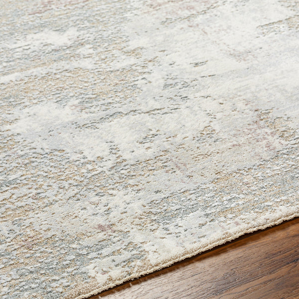 Brunswick BWK-2333 9' x 12'2" Machine Woven Rug BWK2333-9122  Cream, Tan, Blue, Taupe, Dusty Pink, Seafoam Surya