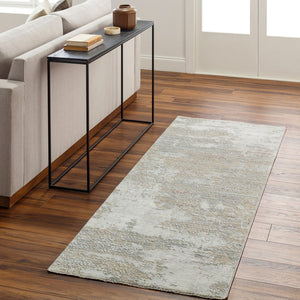 Livabliss Brunswick Neutral Fringe Area Rug Polypropylene Blend Medium Pile Living Room Floor Cream, Tan 2'7" x 10' BWK2333-2710