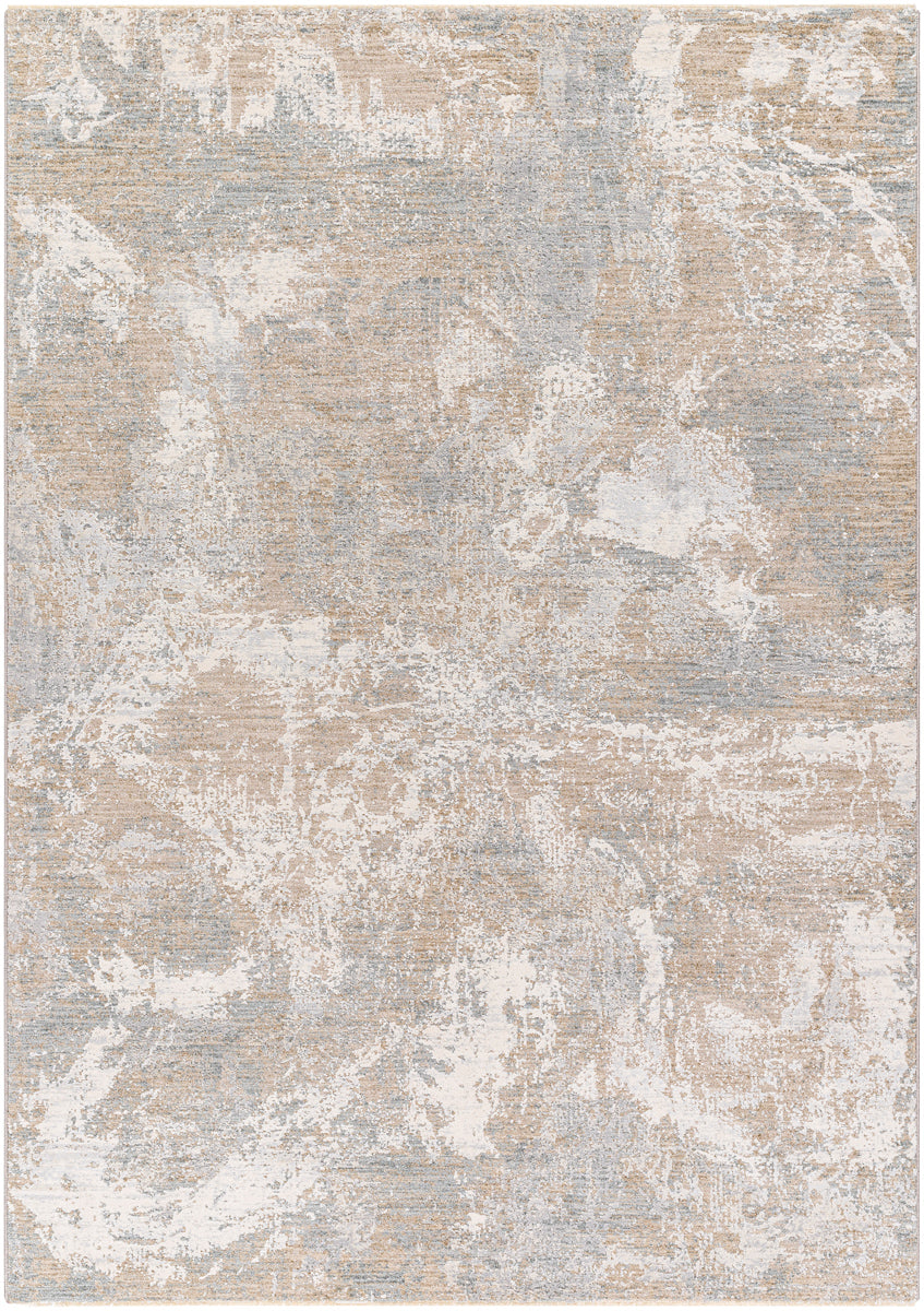 Brunswick BWK-2334 9' x 12'2" Machine Woven Rug BWK2334-9122  Taupe, Blue, Light Slate, Cream, Gray, Olive Surya
