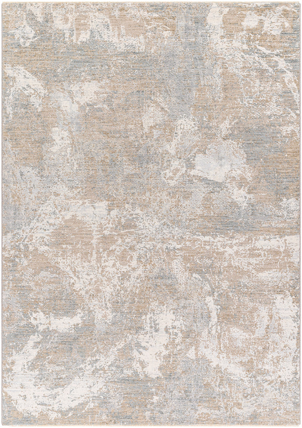 Brunswick BWK-2334 9' x 12'2" Machine Woven Rug BWK2334-9122  Taupe, Blue, Light Slate, Cream, Gray, Olive Surya