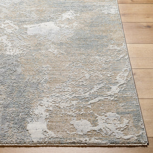 Brunswick BWK-2334 9' x 12'2" Machine Woven Rug BWK2334-9122  Taupe, Blue, Light Slate, Cream, Gray, Olive Surya