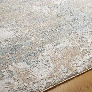 Brunswick BWK-2334 9' x 12'2" Machine Woven Rug BWK2334-9122  Taupe, Blue, Light Slate, Cream, Gray, Olive Surya