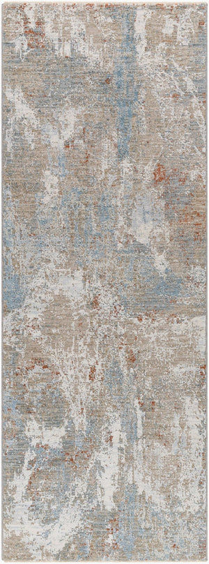 Livabliss Brunswick Geometric Area Rug with Fringe Border for Living Room or Dining Space Taupe, Gray 2'7" x 10' BWK2335-2710