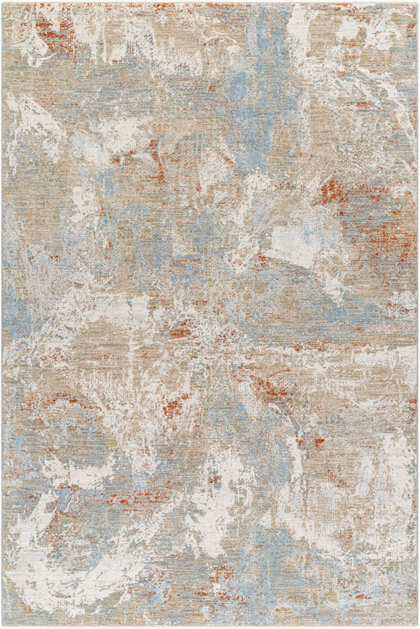 Livabliss Brunswick Geometric Area Rug with Fringe Border for Living Room or Dining Space Taupe, Gray 6'7" x 9'6" BWK2335-6796