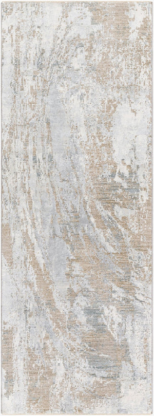 Livabliss Brunswick Machine Woven Area Rug Neutral Polypropylene Blend for Large Living Rooms Cream, Taupe 2'7" x 10' BWK2336-2710