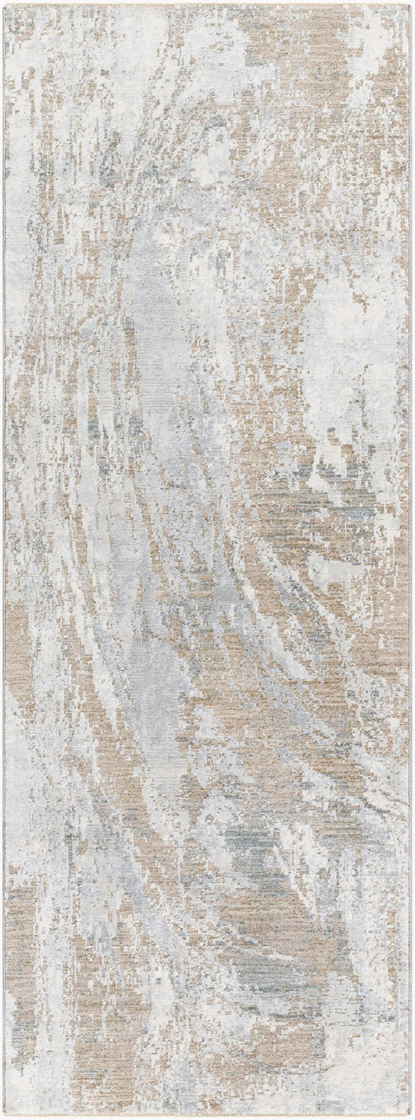 Livabliss Brunswick Machine Woven Area Rug Neutral Polypropylene Blend for Large Living Rooms Cream, Taupe 2'7" x 10' BWK2336-2710