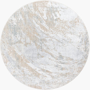 Livabliss Brunswick Machine Woven Area Rug Neutral Polypropylene Blend for Large Living Rooms Cream, Taupe 5'3" x 5'3" BWK2336-53RD