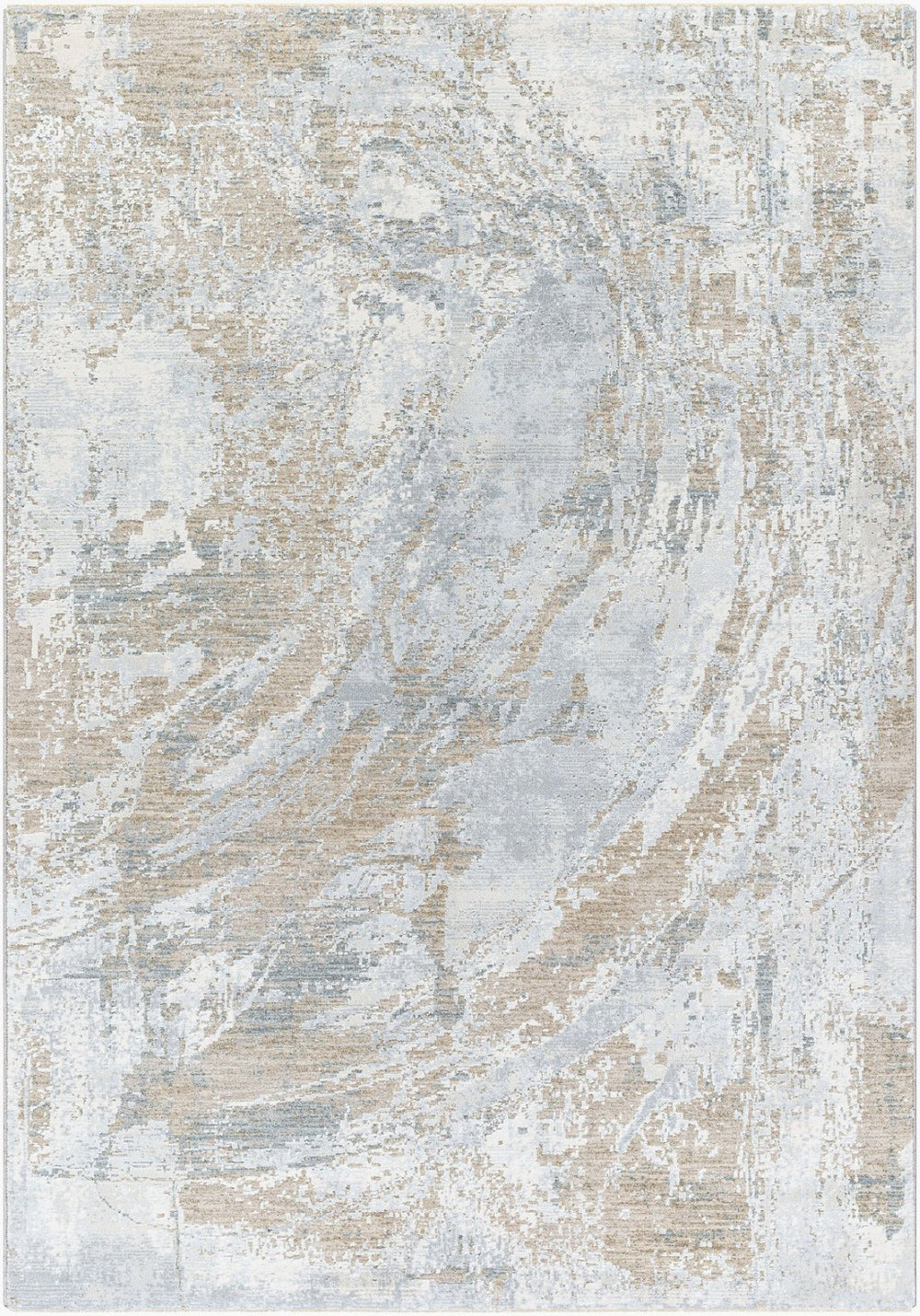 Livabliss Brunswick Machine Woven Area Rug Neutral Polypropylene Blend for Large Living Rooms Cream, Taupe 7'10" x 10'2" BWK2336-710103