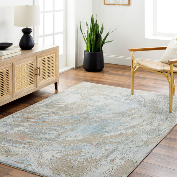 Livabliss Brunswick Bold Scale Machine Woven Polypropylene Area Rug for Large Living Spaces Cream, Tan 12' x 15' BWK2337-1215