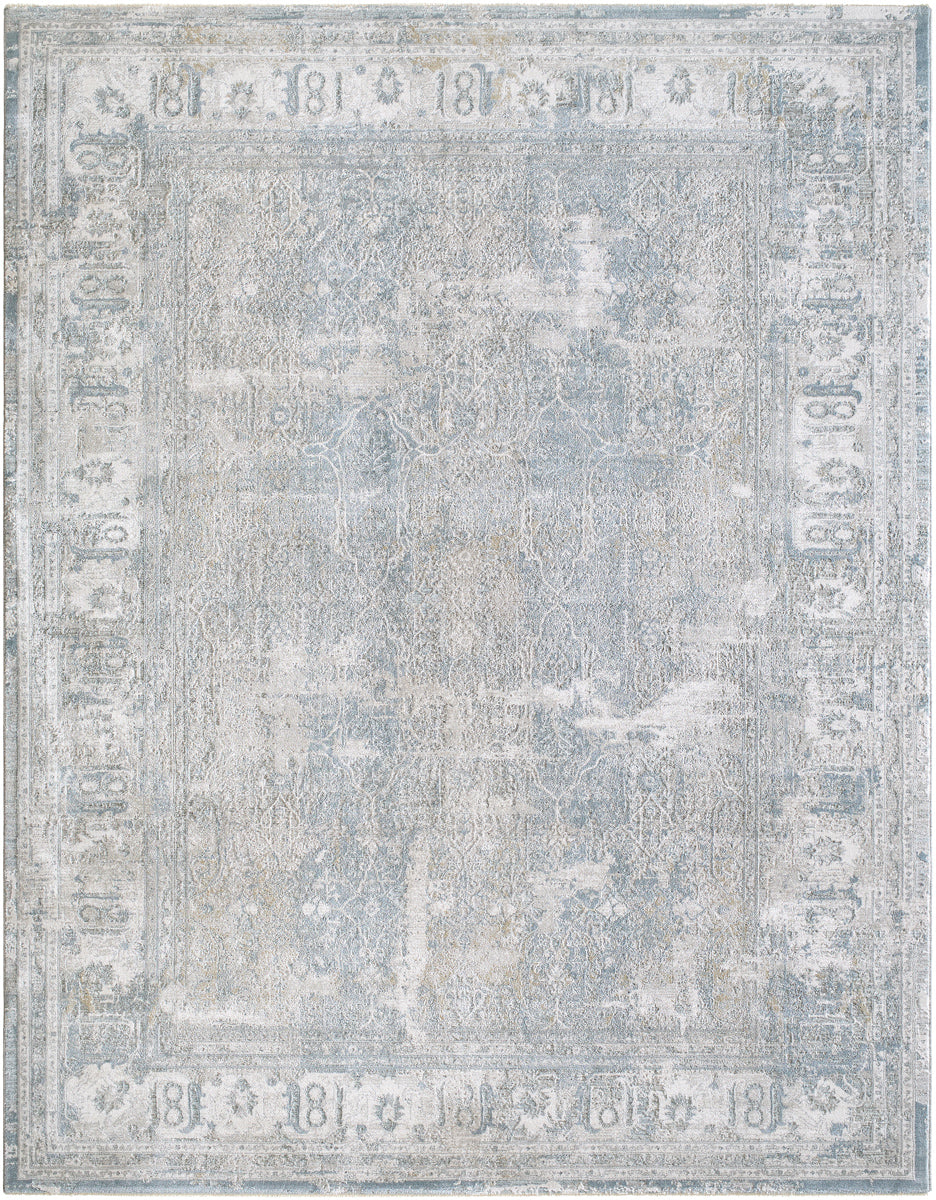 Brunswick BWK-2339 9' x 12'2" Machine Woven Rug BWK2339-9122  Cream, Light Gray, Light Brown, Charcoal, Mustard Surya