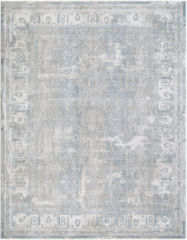 Brunswick BWK-2339 9' x 12'2" Machine Woven Rug BWK2339-9122  Cream, Light Gray, Light Brown, Charcoal, Mustard Surya