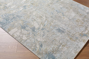 Livabliss Brunswick Machine Woven Area Rug with Fringe Blended Fiber for Large Living Spaces Light Gray, Cre 2'7" x 3'11" BWK2341-274