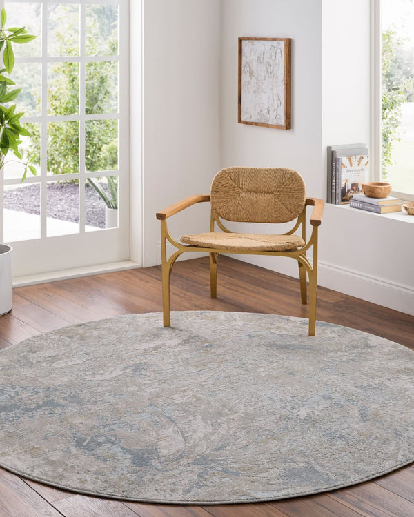 Livabliss Brunswick Machine Woven Area Rug with Fringe Blended Fiber for Large Living Spaces Light Gray, Cre 2'7" x 3'11" BWK2341-274