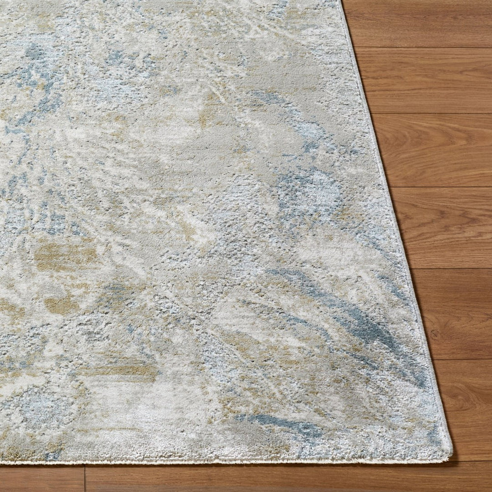 Livabliss Brunswick Machine Woven Area Rug with Fringe Blended Fiber for Large Living Spaces Light Gray, Cre 2'7" x 3'11" BWK2341-274