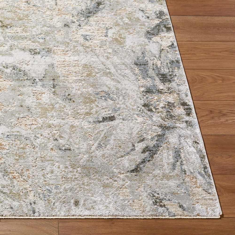 Livabliss Brunswick Fringed Area Rug Polypropylene Blend for Living Room and Open Dining Spaces Light Gray, Cre 6'7" x 6'7" BWK2342-67RD