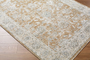 Livabliss Brunswick Bwk-2343 Large Area Rug Turkey Woven Polypropylene Fringe Living Room Light Brown, Cr 6'7" x 9'6" BWK2343-6796