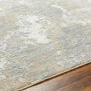 Brunswick BWK-2345 9' x 12'2" Machine Woven Rug BWK2345-9122  Cream, Light Gray, Charcoal, Light Brown, Mustard, Medium Brown Surya