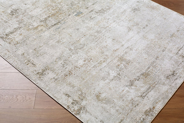 Livabliss Brunswick Fringe Border Area Rug Soft Polypropylene Blend for Living and Dining Rooms Light Gray, Cre 10' x 13'11" BWK2346-1014