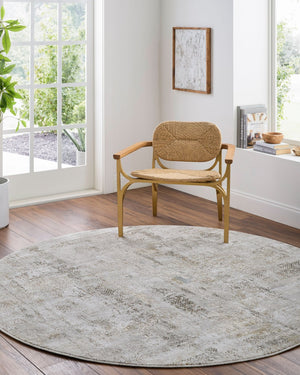 Livabliss Brunswick Fringe Border Area Rug Soft Polypropylene Blend for Living and Dining Rooms Light Gray, Cre 10' x 13'11" BWK2346-1014