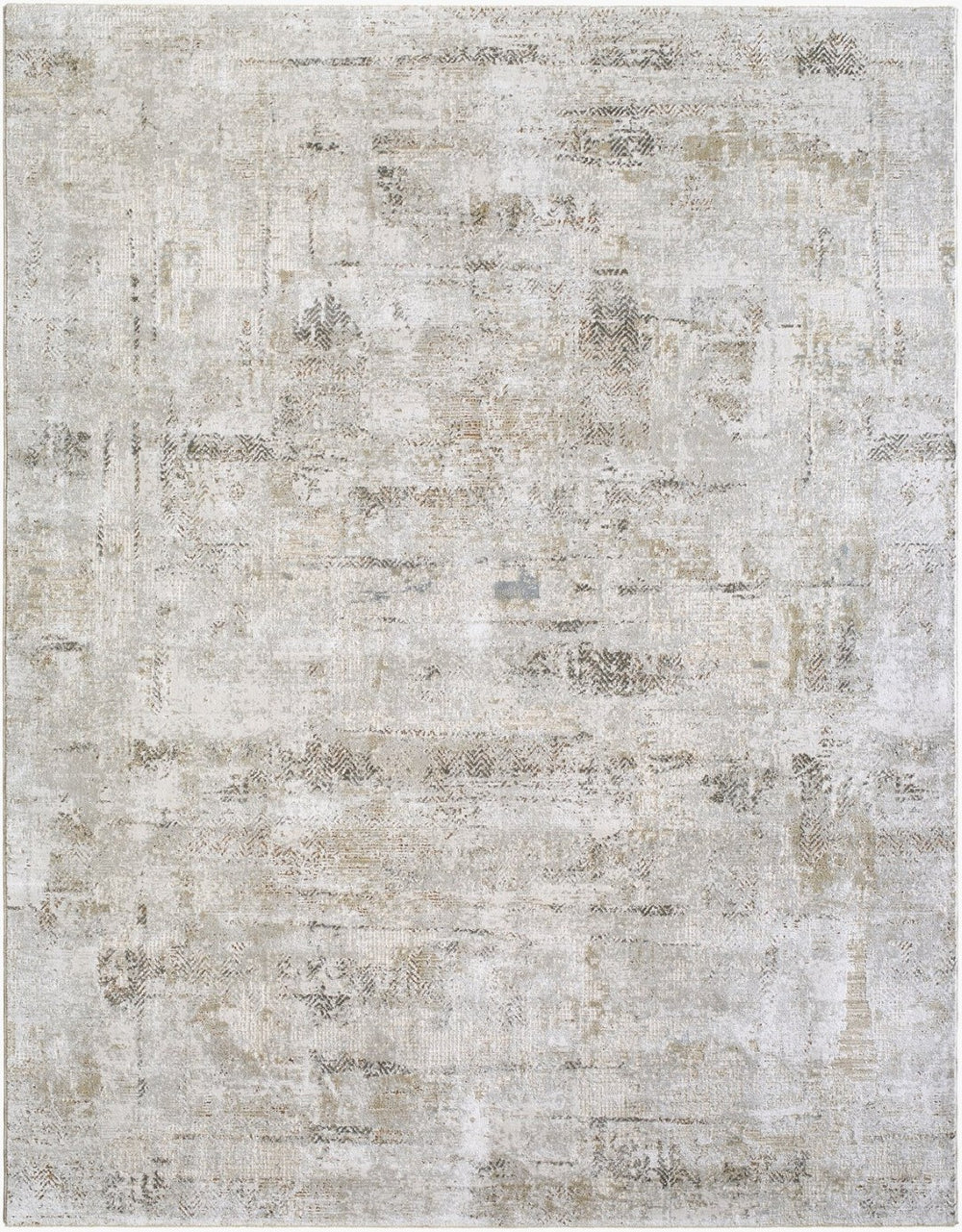 Livabliss Brunswick Fringe Border Area Rug Soft Polypropylene Blend for Living and Dining Rooms Light Gray, Cre 10' x 13'11" BWK2346-1014