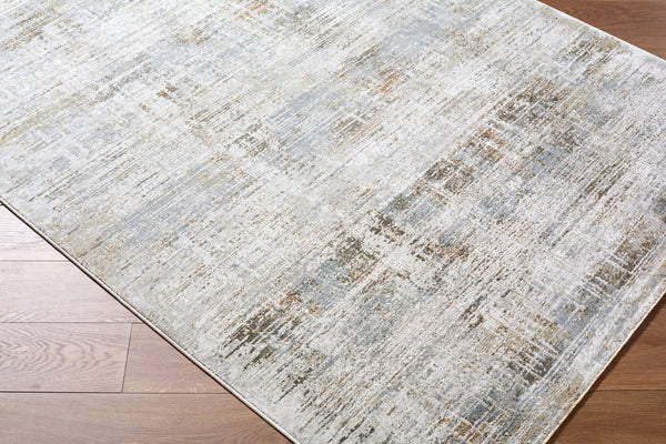 Livabliss Brunswick Collection Fringed Area Rug Machine Woven Polypropylene for Living Rooms Cream, Light Gr 10' x 13'11" BWK2348-1014