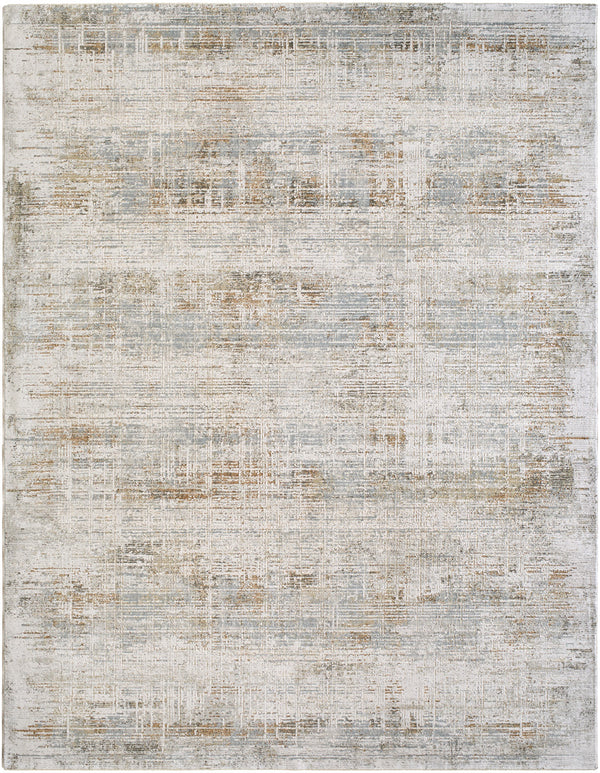 Brunswick BWK-2348 9' x 12'2" Machine Woven Rug BWK2348-9122  Cream, Light Gray, Medium Brown, Charcoal, Light Brown, Mustard Surya
