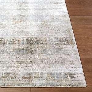 Livabliss Brunswick Collection Fringed Area Rug Machine Woven Polypropylene for Living Rooms Cream, Light Gr 10' x 13'11" BWK2348-1014