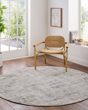 Livabliss Brunswick Large Area Rug Machine Woven Polypropylene Blend with Fringe for Living Rooms Cream, Light Gr 2'7" x 3'11" BWK2350-274