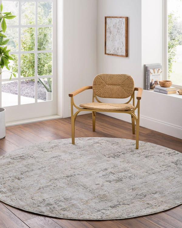 Livabliss Brunswick Large Area Rug Machine Woven Polypropylene Blend with Fringe for Living Rooms Cream, Light Gr 2'7" x 3'11" BWK2350-274