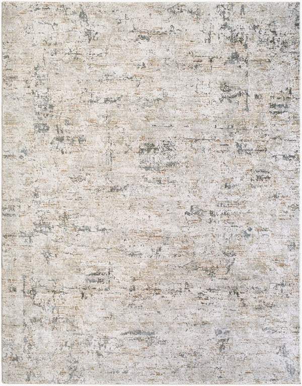 Livabliss Brunswick Large Area Rug Machine Woven Polypropylene Blend with Fringe for Living Rooms Cream, Light Gr 2'7" x 3'11" BWK2350-274