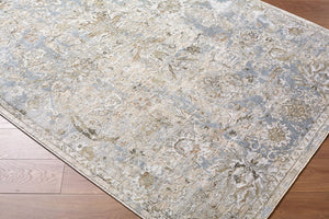 Livabliss Brunswick Machine Woven Area Rug Polypropylene Blend Fringe Detail Living Room Light Gray, Med 12' x 15' BWK2351-1215