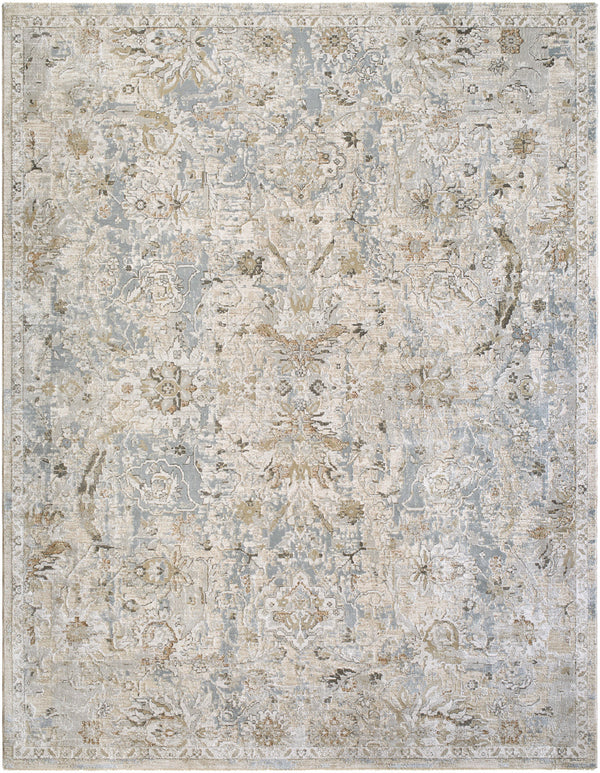 Brunswick BWK-2351 9' x 12'2" Machine Woven Rug BWK2351-9122  Light Gray, Medium Brown, Cream, Mustard, Charcoal, Light Brown Surya