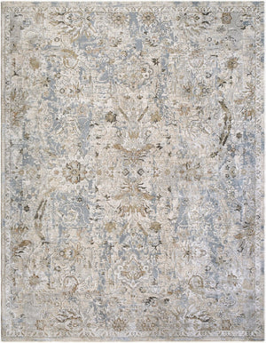 Livabliss Brunswick Machine Woven Area Rug Polypropylene Blend Fringe Detail Living Room Light Gray, Med 12' x 15' BWK2351-1215