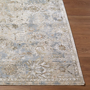 Livabliss Brunswick Machine Woven Area Rug Polypropylene Blend Fringe Detail Living Room Light Gray, Med 12' x 15' BWK2351-1215