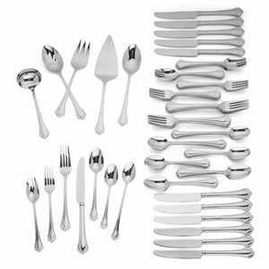 Lenox Alcott 89-Piece Flatware Set Metallic, STAINLESS METAL 892282