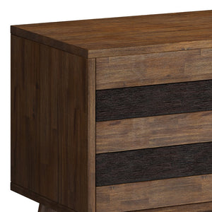 English Elm Clarkson Low Tv Stand - Handcrafted Rustic Acacia Wood Media Console For Stylish Home Entertainment B136P158781