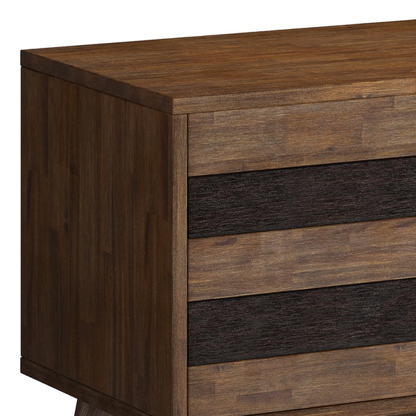 English Elm Clarkson Low Tv Stand - Handcrafted Rustic Acacia Wood Media Console For Stylish Home Entertainment B136P158781