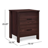 Christopher Knight Home® - Noble House - Olimont Contemporary 2 Drawer Nightstand