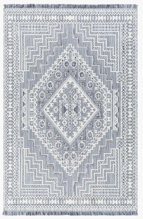 Livabliss Broadway Global Inspired Fringe Area Rug Soft Polyester Medium Pile Living Room BWY2301-9212