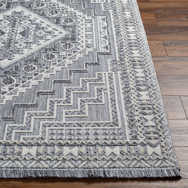 Broadway BWY-2301 9'2" x 12' Machine Woven Rug BWY2301-9212  White, Denim, Ink Blue Surya