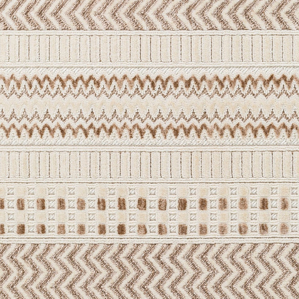 Livabliss Broadway Global Pattern Runner Rug Polyester Pile Turkish Woven Fringe Hallway Accent Tan, Brown 9'2" x 12' BWY2302-9212