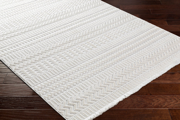 Broadway BWY-2303 9'2" x 12' Machine Woven Rug BWY2303-9212  White Surya