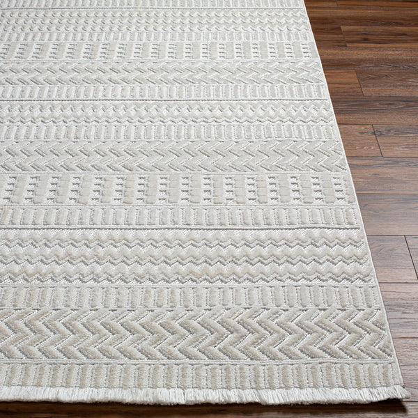 Broadway BWY-2303 9'2" x 12' Machine Woven Rug BWY2303-9212  White Surya